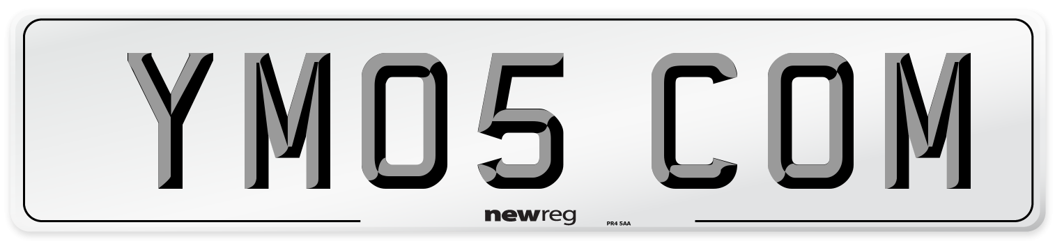 YM05 COM Number Plate from New Reg
